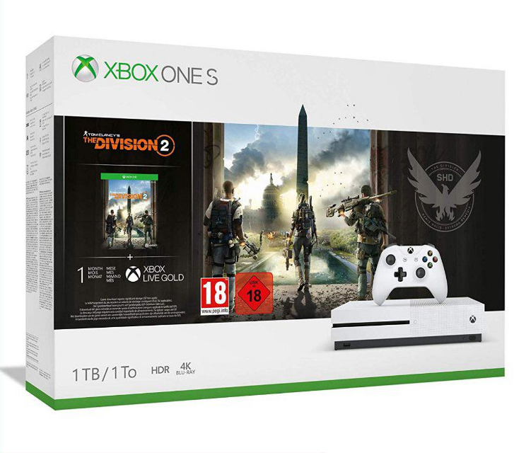 Microsoft Xbox One S + Tom Clancy's  solo 180€