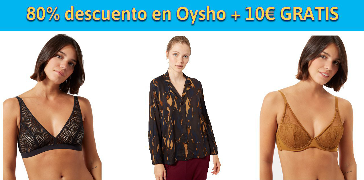 Hasta el 80% de descuento + 10€ extra en Oysho Showroomprive