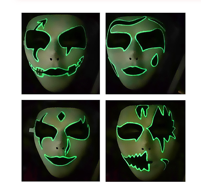 Máscara de Halloween luminosa solo 1,6€