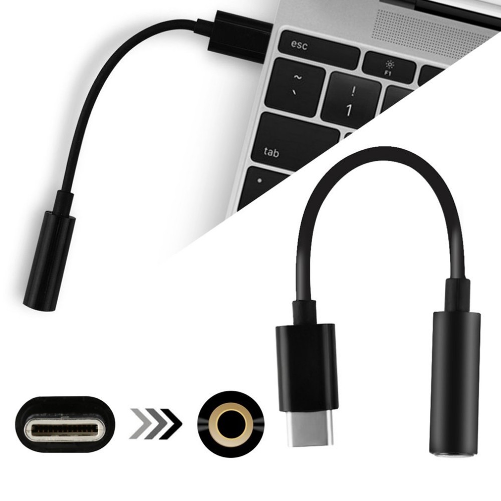 Cable Adaptador de USB Tipo C a Jack 3.5mm solo 0,4€