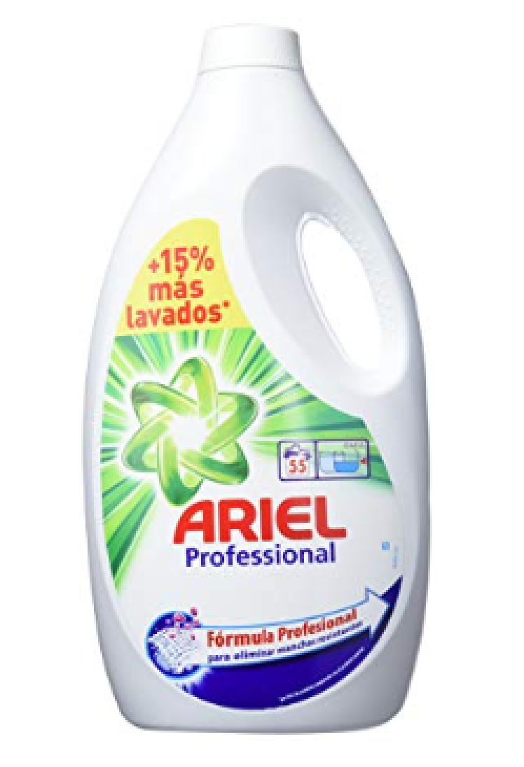 Pack de 2 botellas detergente líquido Ariel solo 19,9€