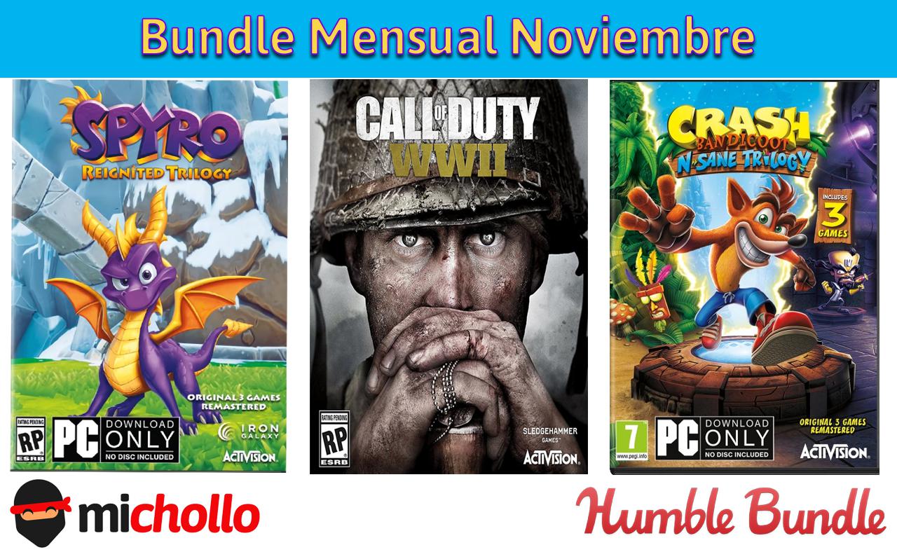 Bundle Mensual Noviembre desde 9,37€